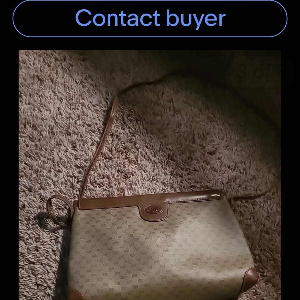 Vintage GG Gucci Brown  Crossbody Bag - Picture 5 of 11